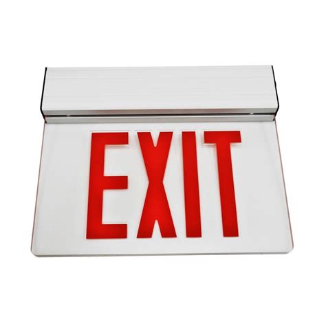 NICOR LED EXL2 Series 3.6-Volt Clear Integrated LED Emergency Exit Sign ...