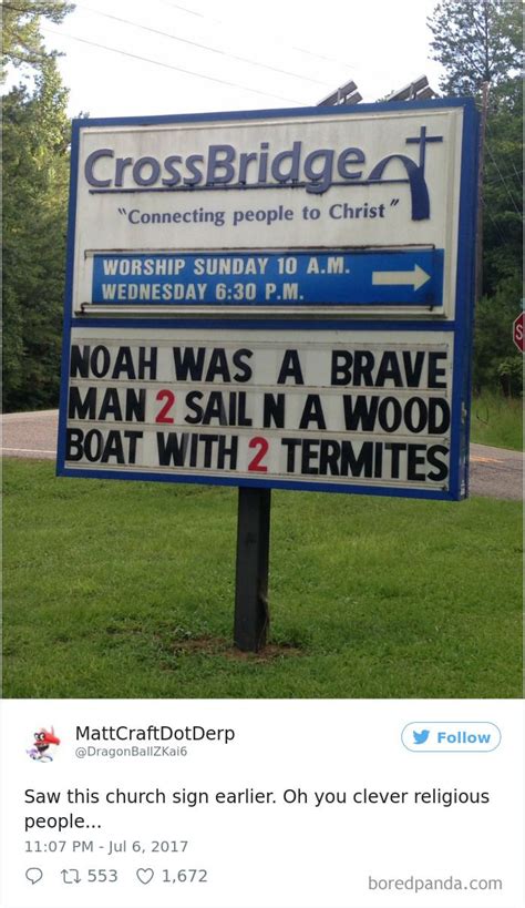 10 Hilarious Church Signs That Will Have You Laughing Out Loud Before