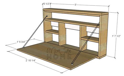 Using 2x4s also makes the diy folding desk inexpensive. DIY Desk Series #9 - Fold-down Wall Desk | Diy desk, Diy ...