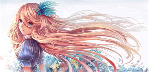 Girl Long Hair Anime Art Beautiful Pictures