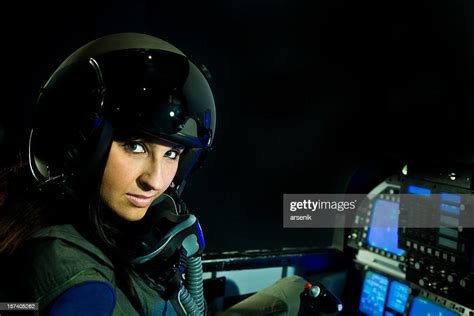 Female Fighter Pilot High Res Stock Photo Getty Images