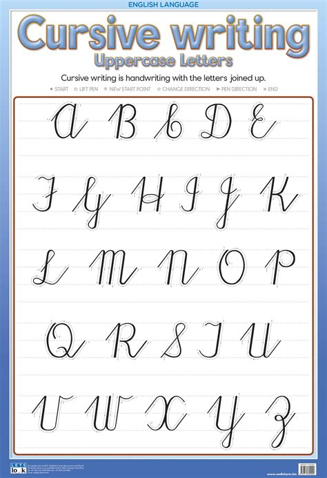 Printable Cursive Alphabet Chart Uppercase Lowercase Cursive Alphabet Hot Sex Picture