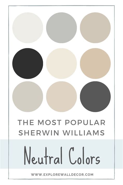 This article focuses on the best white wall paint colors for interiors. What Are the Most Popular Sherwin Williams Neutral Colors ...