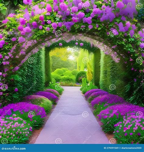 1249 Enchanted Secret Garden A Magical And Enchanting Background
