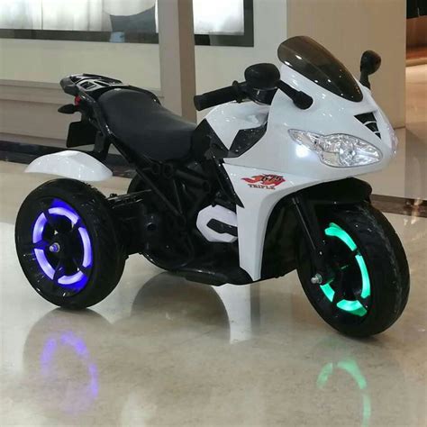 Children Electric Tricyclekids Electric White Color Motorcycl China