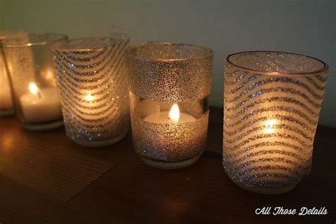 Glitter Candle Holders All Those Detailsall Those Details Glitter