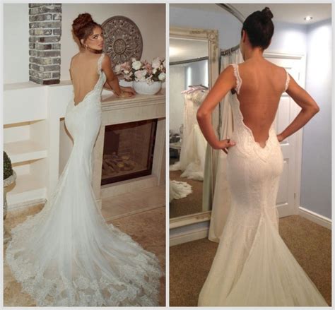 Low Back Wedding Dresses Galia Lahav 2015 Sexy Backless Gown Tiers With Applique Spaghetti Strap