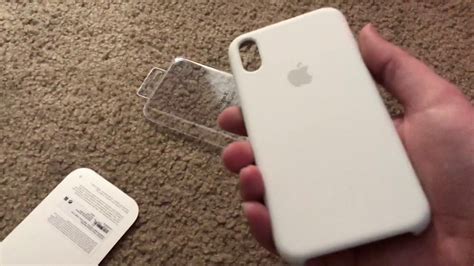 Iphone X White Silicone Case Unboxing Youtube