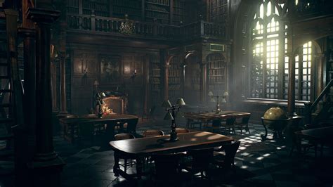 Hogwarts Library On Artstation At