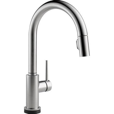 In stock & ready to ship. Delta Trinsic Single-Handle Pull-Down Sprayer Kitchen ...