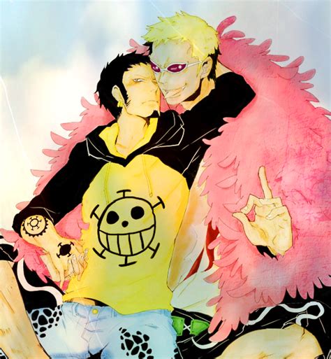 doflamingo x trafalgar law by brekregu on deviantart