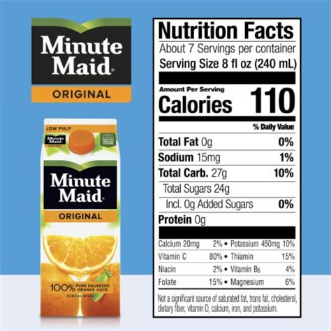 Minute Maid Orange Juice Fruit Juice Drink 59 Fl Oz Kroger