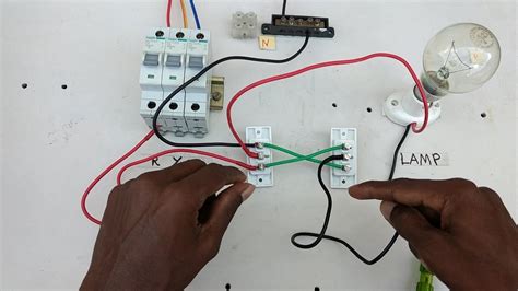 In tunnel wiring, we need a special type of lighting control and 2 way switch wiring used. two way switch connection type 4 - in tamil ,two way switch wiring diagram - YouTube
