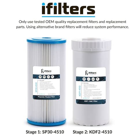 Ifilters Well Water Medium Whole House Dual Stage 10 Gpm Multi Method