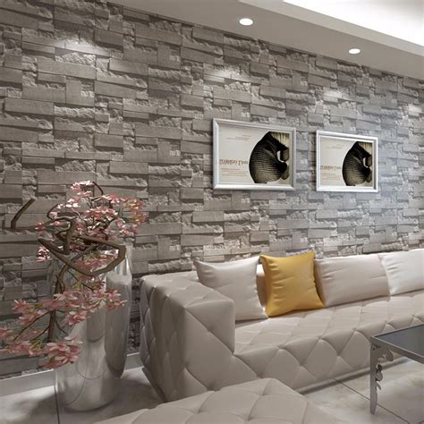 3d Brick Wallpaper Wall Paper Bedroom Living Room Background Mural Tv