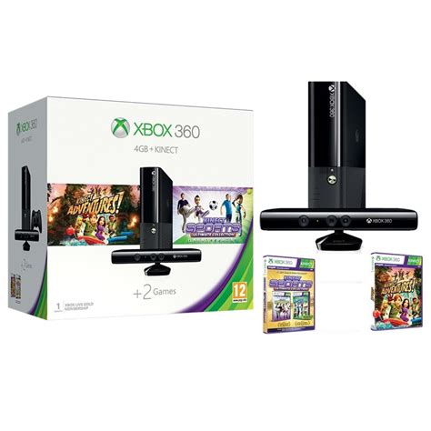 Xbox 360 4gb With Kinect Sensor Kinect Adventure Kinect Sport