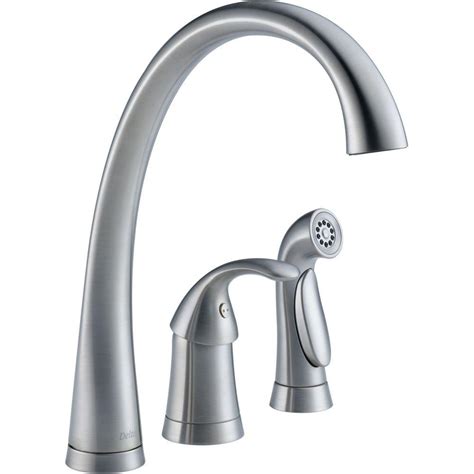 Delta is one of the leading manufacturers of faucets. Delta Pilar Waterfall Single-Handle Standard Kitchen ...