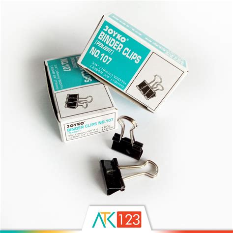 Jual Binder Clips Joyko No 107 19 Mm Isi 12 Buah Shopee Indonesia