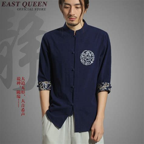 Cool Blouse Male Traditional Chinese Male Clothing Oriental Mens