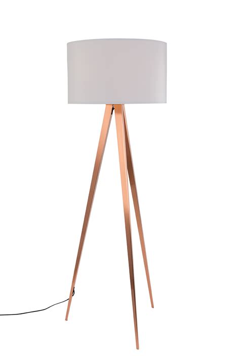 Tripod Copper Floor Lamp Zuiver