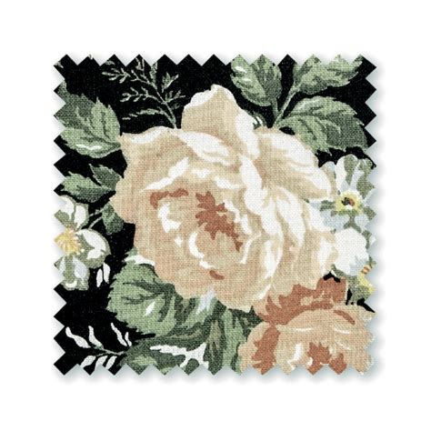 GreenGate Cotton Fabric Metervare Josephine Black