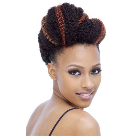 Afro Kinky Twist Braidmarley Synthetic Hair Extensions Blonde