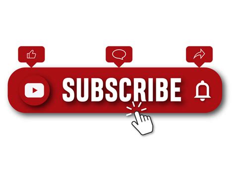 Transparent Youtube Subscribe Button Png Free Download 20 Free Stock