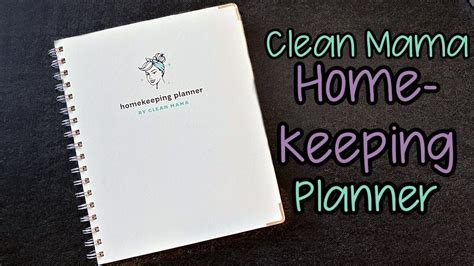 Clean Mama Homekeeping Planner Walkthrough Youtube