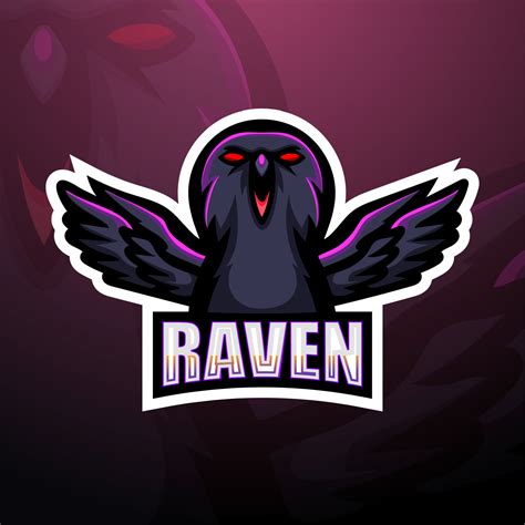 Raven Esport Mascot Logo Design 5910103 Vector Art At Vecteezy