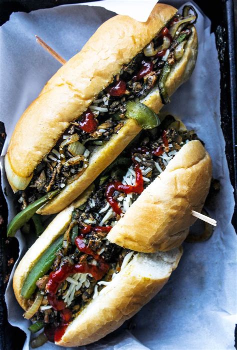 Chicken, chicken breast, corn oil, corn syrup, garlic, ginger, gochujang, green onion, ground black pepper, honey, hot pepper flakes, mozzarella cheese, rice syrup, sliced rice cake, soy sauce, sugar, vegetable oil, water. Vegetarian Philly Cheese Steaks | Cheesesteak, Philly ...
