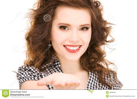Something On The Palm Stock Image Image Of Friendly 40296611
