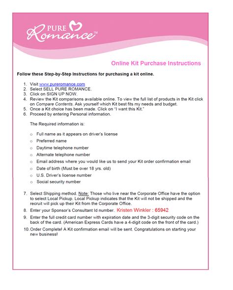 Pure Romance Printable Order Form Printable Forms Free Online