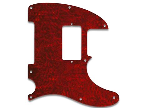 WD Music Products FENDERTELECASTER HUMBUCKER PICKGUARD RED SHELL