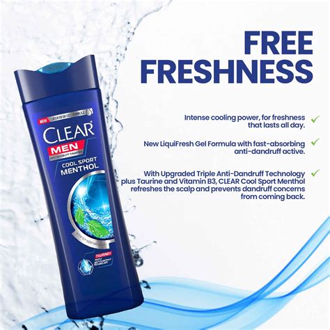 Clear Men Shampoo Cool Sport Menthol 170ml Biggrocer