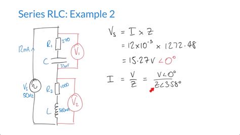 Calculating Voltages In Complex Series Rlc Circuits Youtube