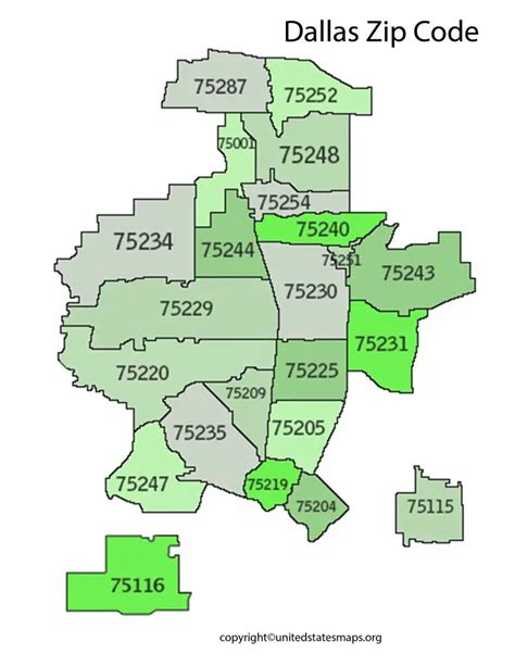 Dallas Zip Code Map Map Of Dallas By Zip Code
