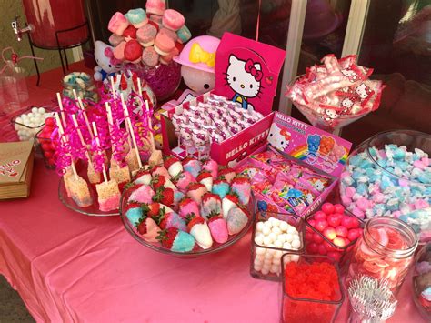 Hello Kitty Candy Table Hello Kitty Party Candy Table 1st