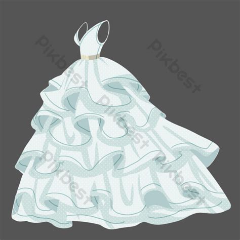 패턴 디자인 웨딩 드레스 일러스트 Png Psd 무료 다운로드 Pikbest