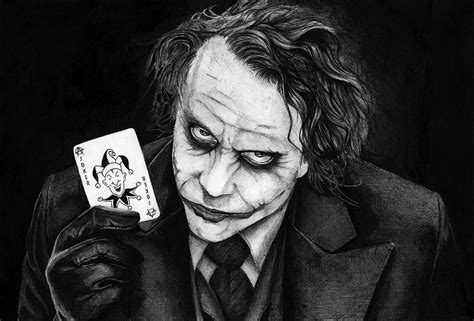 Joker Drawing By Alexander Gradjushko