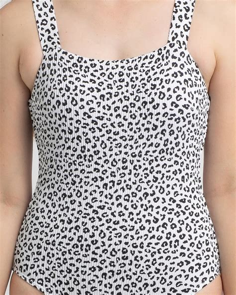 Shop Kaiami Girls Sassy One Piece Swimsuit In Leopard Fast Shipping And Easy Returns City