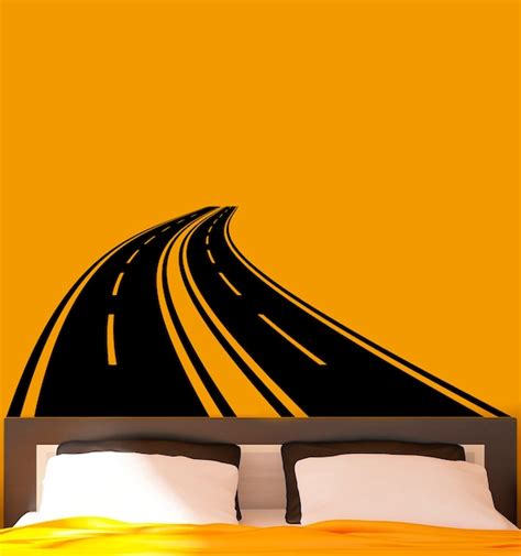 Road Highway Wall Decal Vinyl Stickers Roadway Home Interior