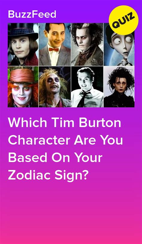 They are born between june 21 and july 22, with their symbol of the crab perfectly expressing some of the typical traits the sign exemplifies. Which Tim Burton Character Are You Based On Your Zodiac ...