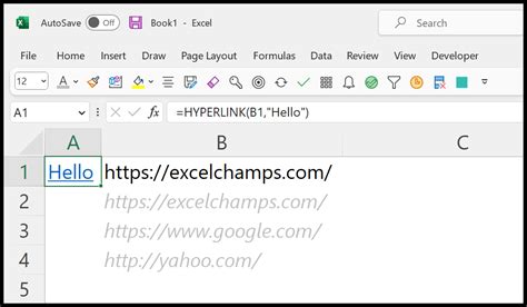 How To Create A Dynamic Hyperlink In Excel Formula