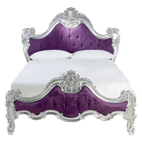Rococo Bedroom Set Purple And Silver Small Bedroom Furniture French