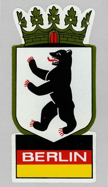 ephemera - Berlin city crest - sticker | The bear is the emb… | Flickr