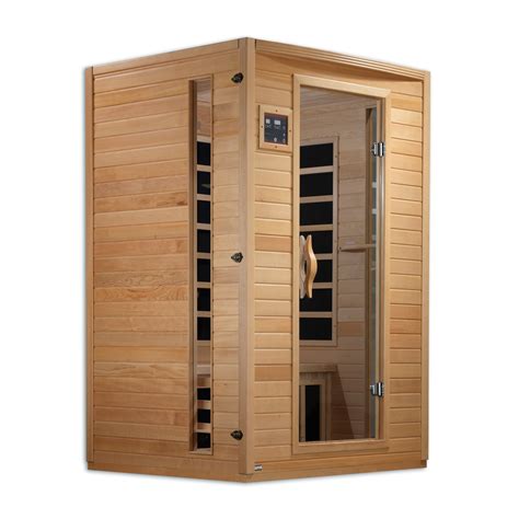 Dynamic Infrared Luxury 2 Person Carbon Sauna With Side Glass And Reviews