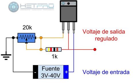 Lm317 Circuito Para Regulador De Voltaje Variable Hetprotutorial