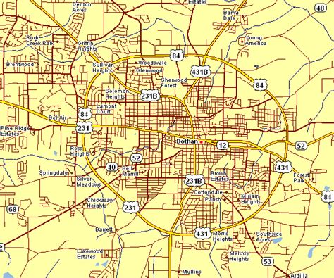 Dothan City Limits Map Florida Key Map