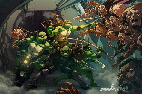 My Tmnt Zombie Apocalypse Concept Fan Art Also An Entry To Teenage