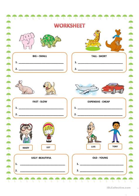 Are you looking for some recommendations for the best superlative games or comparative activities, plus worksheets, lesson plans, and more? COMPARATIVE ADJECTIVES worksheet - Free ESL printable ...